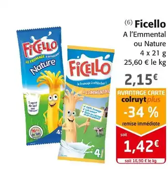 Colruyt Ficello ficello offre