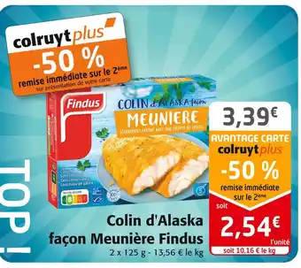 Colruyt Findus colin d'alaska façon meunière offre