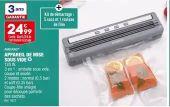 ALDI Ambiano appareil de mise sous vide offre