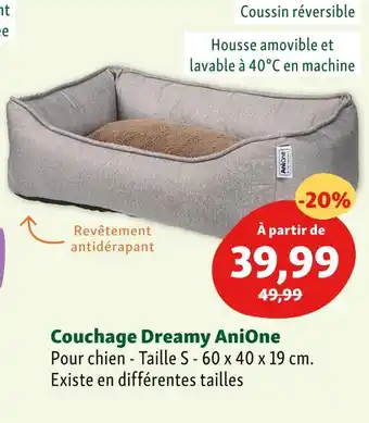 Maxi Zoo Anione couchage dreamy anione offre