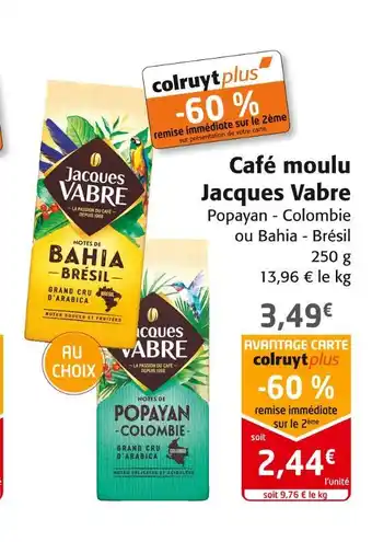 Colruyt Jacques vabre café moulu offre