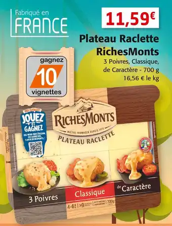 Colruyt Richesmonts plateau raclette offre