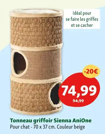 Maxi Zoo Anione tonneau griffoir sienna offre