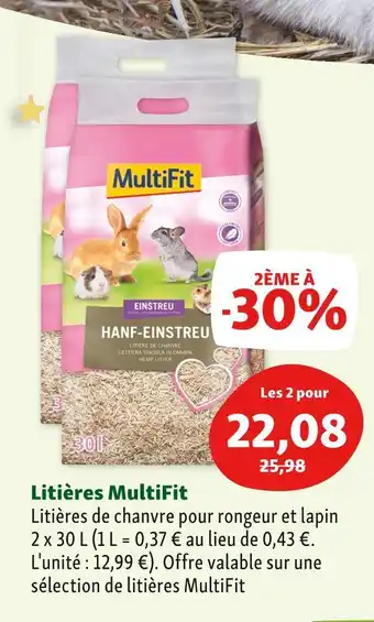 Maxi Zoo Multifit litières offre