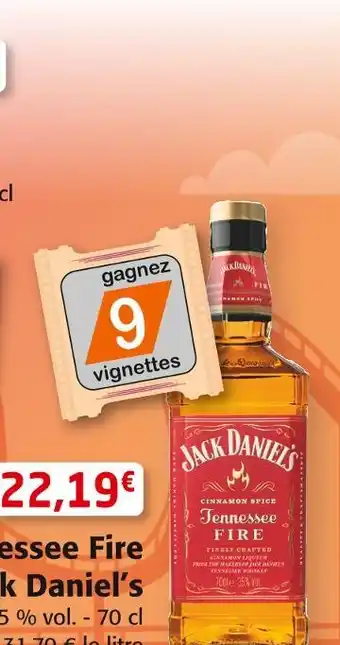Colruyt Jack daniel’s tennessee fire offre