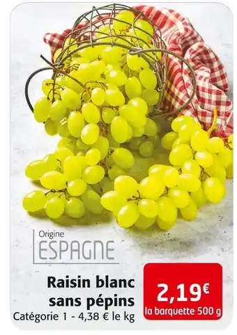 Colruyt Raisin blanc sans pépins offre