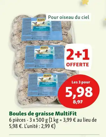 Maxi Zoo Multifit boules de graisse offre