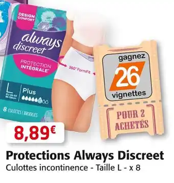 Colruyt Always protections discreet offre