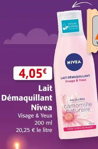 Colruyt Nivea lait démaquillant offre