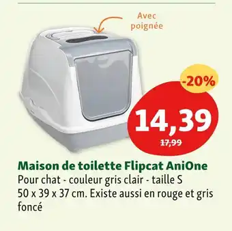 Maxi Zoo Anione maison de toilette flipcat offre