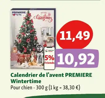 Maxi Zoo Premiere calendrier de l'avent wintertime offre