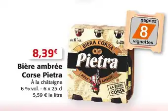 Colruyt Pietra bière ambrée corse offre