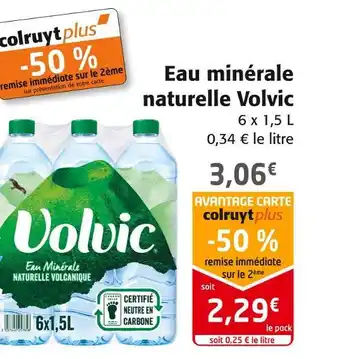Colruyt Volvic eau minérale naturelle offre