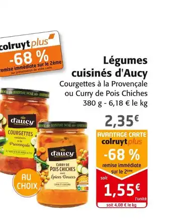 Colruyt D'aucy légumes cuisinés offre