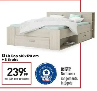 Conforama Lit pop offre