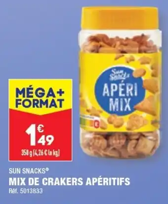 ALDI MIX DE CRAKERS APÉRITIFS offre