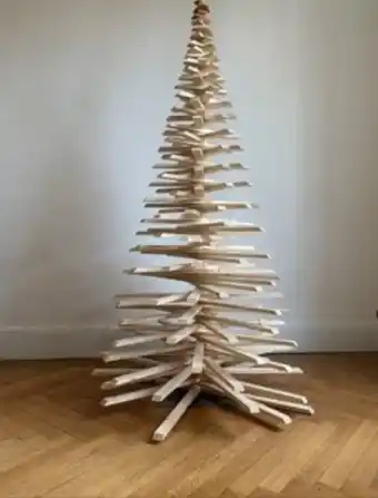 Jardiland Mon sapin woody - sapin en bois h.197 cm offre