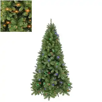Jardiland Sapin de noël vert tuscan à led - h.185 cm offre