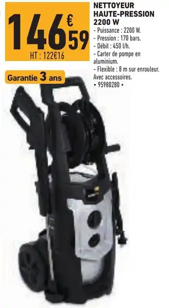 Nettoyeaur Haute-Pression 2200 W
