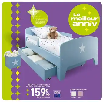 Conforama Lit évolutif star offre