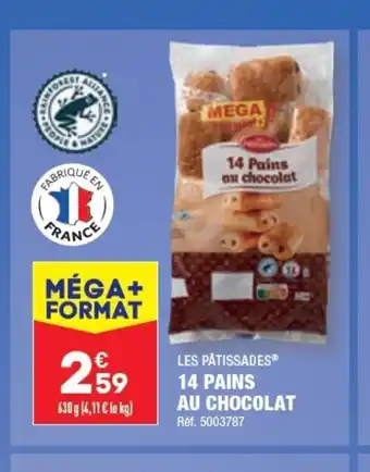 ALDI 14 Pains au chocolat offre