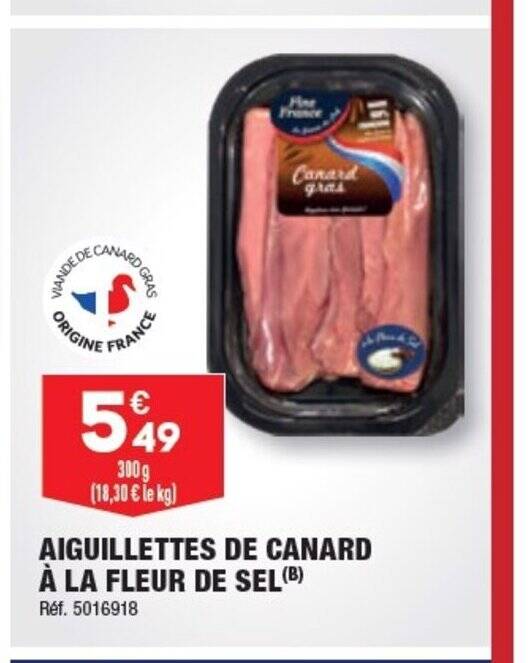 Promo AIGUILLETTES DE CANARD À LA FLEUR DE SEL chez ALDI