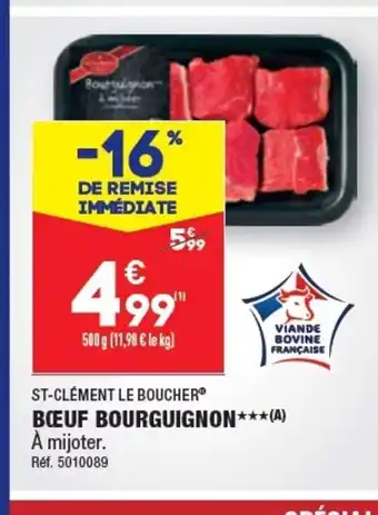 ALDI BŒUF BOURGUIGNON offre