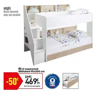 Conforama Lit superposé bibliobed offre