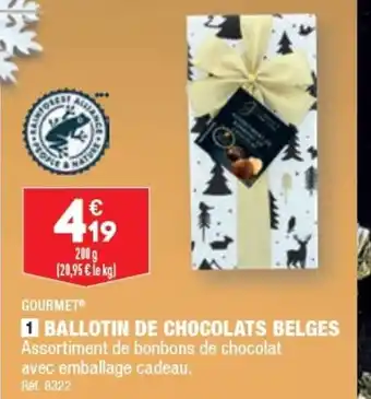 BALLOTIN DE CHOCOLATS BELGES