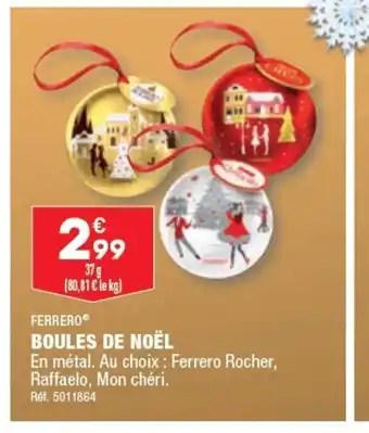 ALDI BOULES DE NOËL offre