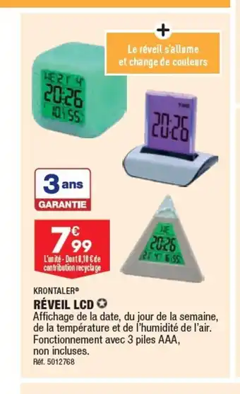 ALDI RÉVEIL LCD offre
