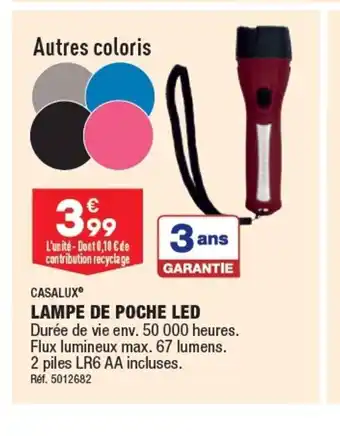 ALDI LAMPE DE POCHE LED offre