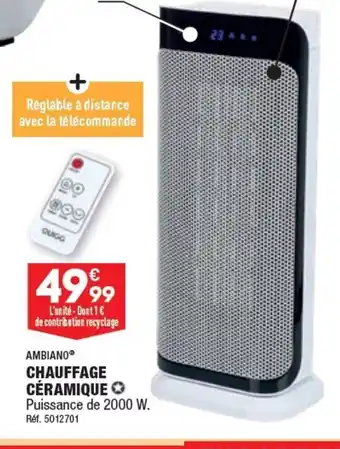 ALDI CHAUFFAGE CÉRAMIQUE offre