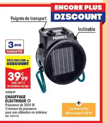 ALDI CHAUFFAGE ÉLECTRIQUE offre