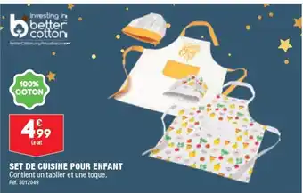 ALDI SET DE CUISINE POUR ENFANT offre