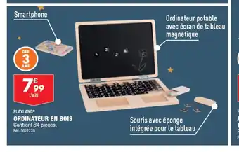 ALDI ORDINATEUR EN BOIS offre