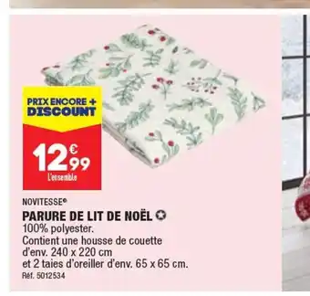 ALDI PARURE DE LIT DE NOËL offre