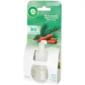 Action Air wick recharge pour diffuseur de parfum air wick pin et cannelle offre