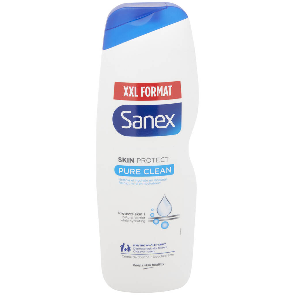 Promo Sanex crème de douche sanex skin protect pure clean chez Action