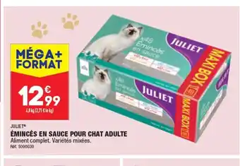 ALDI ÉMINCÉS EN SAUCE POUR CHAT ADULTE offre