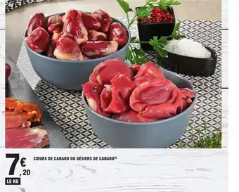 E.Leclerc CŒURS DE CANARD OU GÉSIERS DE CANARD offre