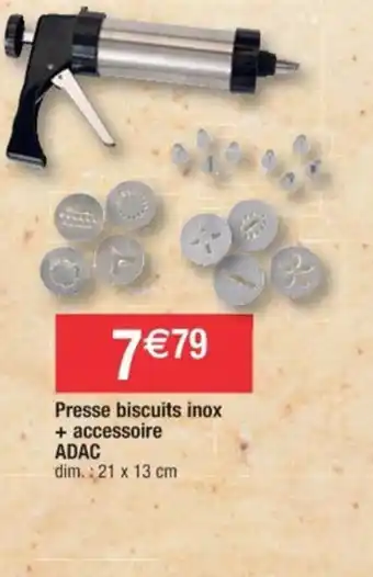 Cora x Carrefour Presse biscuits inox +accessoire offre