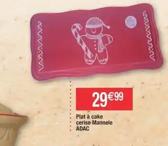 Cora x Carrefour Plat à cake cerise Mannele ADAC offre