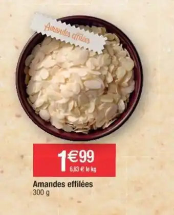 Amandes effilées