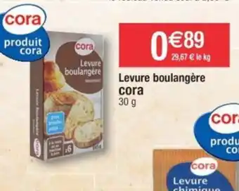Cora x Carrefour Levure boulangère cora 30 g offre