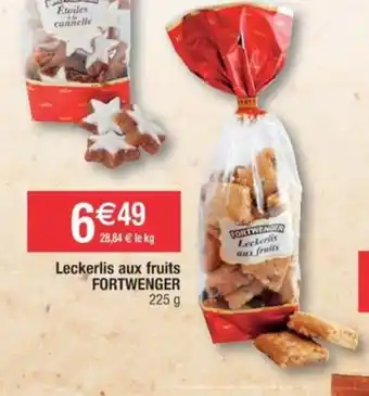 Cora x Carrefour Leckerlis aux fruits FORTWENGER offre