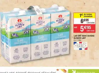 Cora x Carrefour Lait demi-ecreme offre