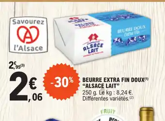 E.Leclerc Express BEURRE EXTRA FIN DOUX offre