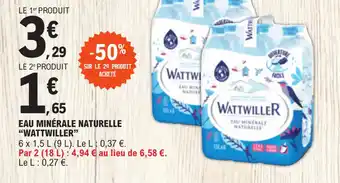 E.Leclerc Express EAU MINÉRALE NATURELLE offre