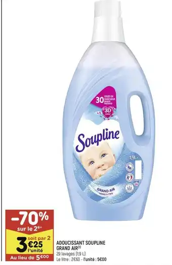 Leader Price ADOUCISSANT SOUPLINE GRAND AIR offre